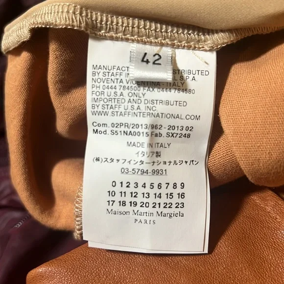 MM6 Maison Margiela Leather Bodysuit